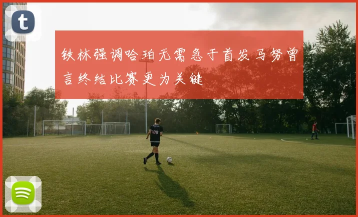 铁林强调哈珀无需急于首发马努曾言终结比赛更为关键